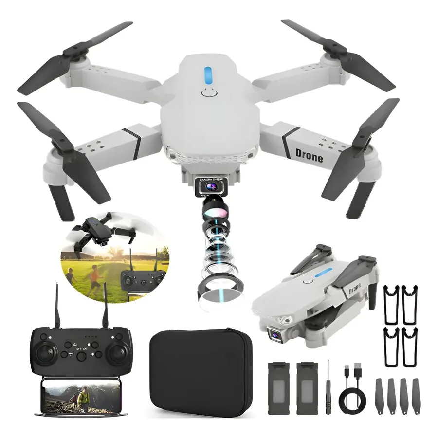 Mini Drone Dobrável com Câmera 1080p